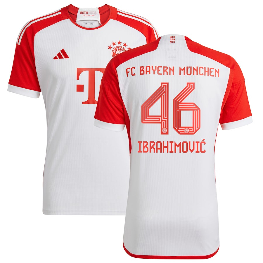 Arijon Ibrahimovic 46 Bayern Munich 2023/24 Home Men Jersey – White