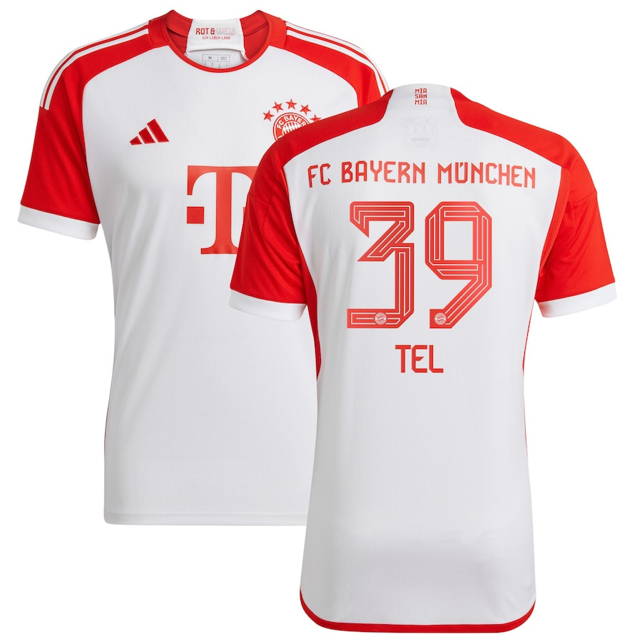 Mathys Tel 39 Bayern Munich 2023/24 Home Men Jersey – White
