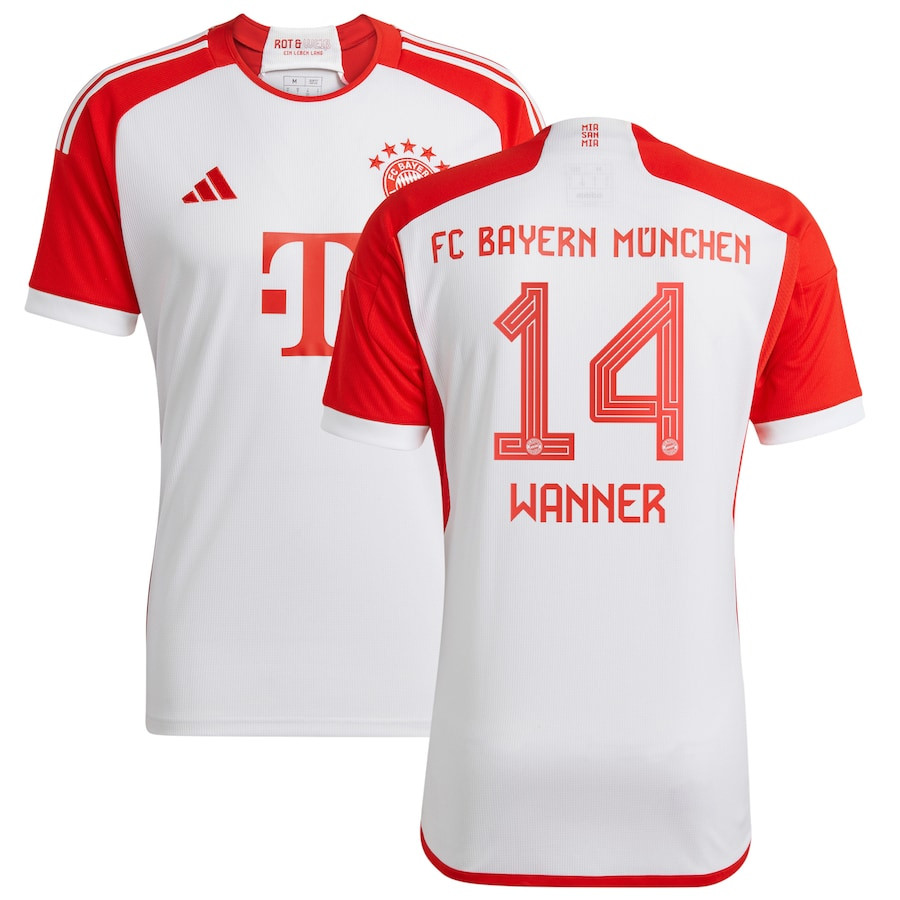 Paul Wanner 14 Bayern Munich 2023/24 Home Men Jersey – White
