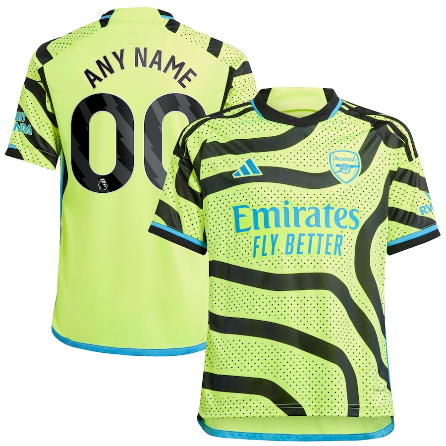 Arsenal 2023/24 Away Custom Youth Jersey – Yellow