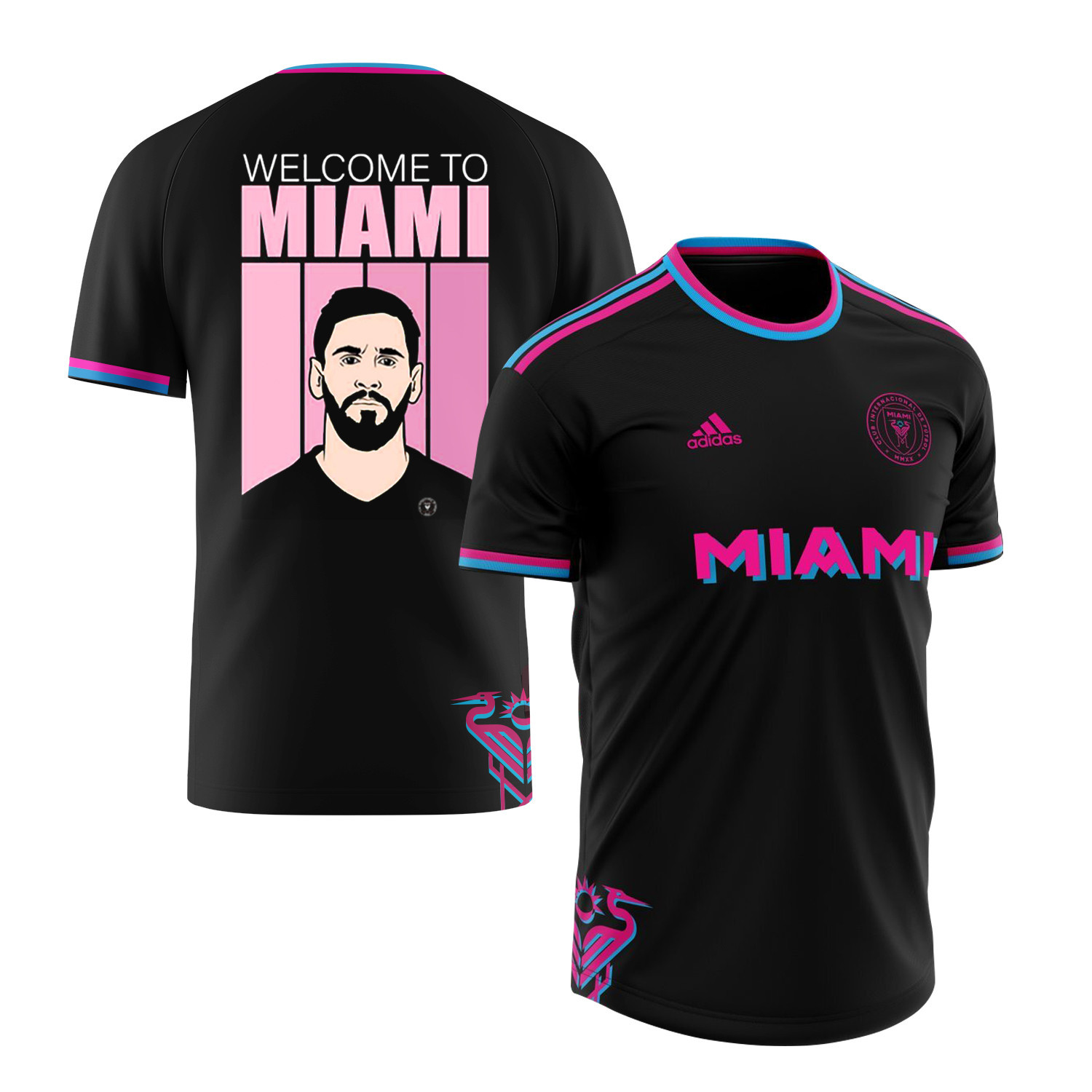 Lionel Messi 10 Superstar's Inter Miami FC 2023 Men Jersey – Saintetixx Concept, Black