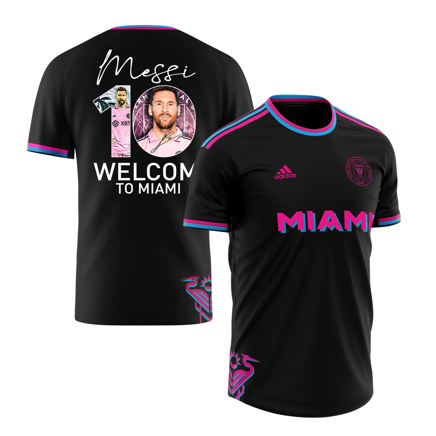 Lionel Messi 10 Iconic Signing Inter Miami FC 2023 Black Men Jersey – Saintetixx Concept