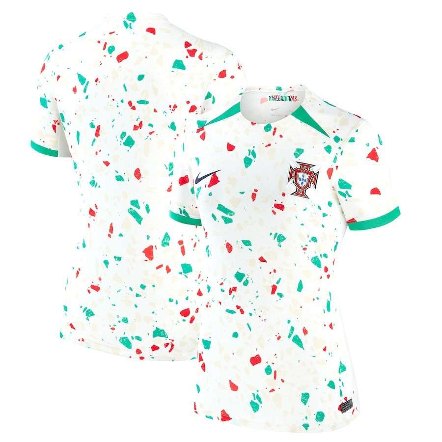 Portugal Women's National Team Women 2023/24 Away Stadium Jersey – White