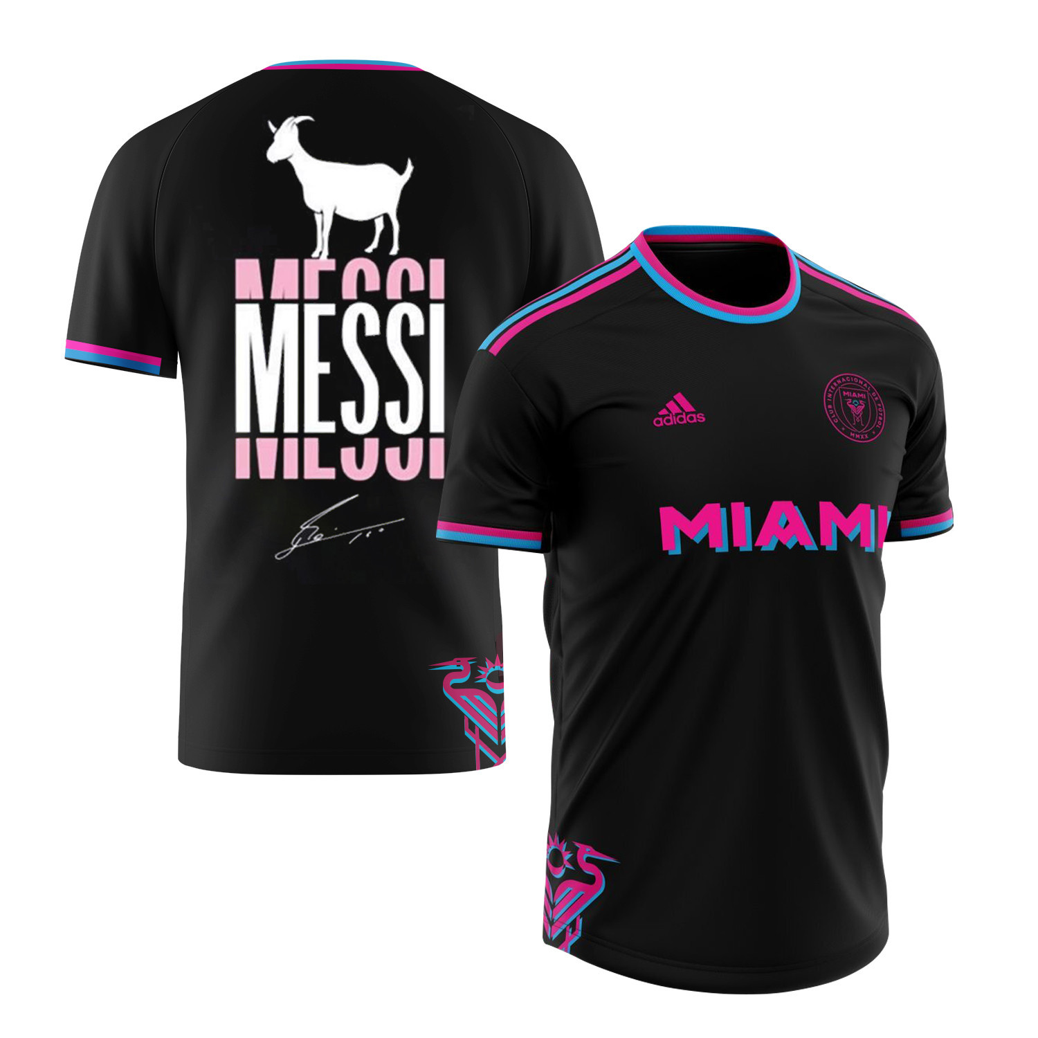 Lionel Messi 10 Inter Miami Iconic Debut 2023 Men Jersey – Saintetixx Concept, Black