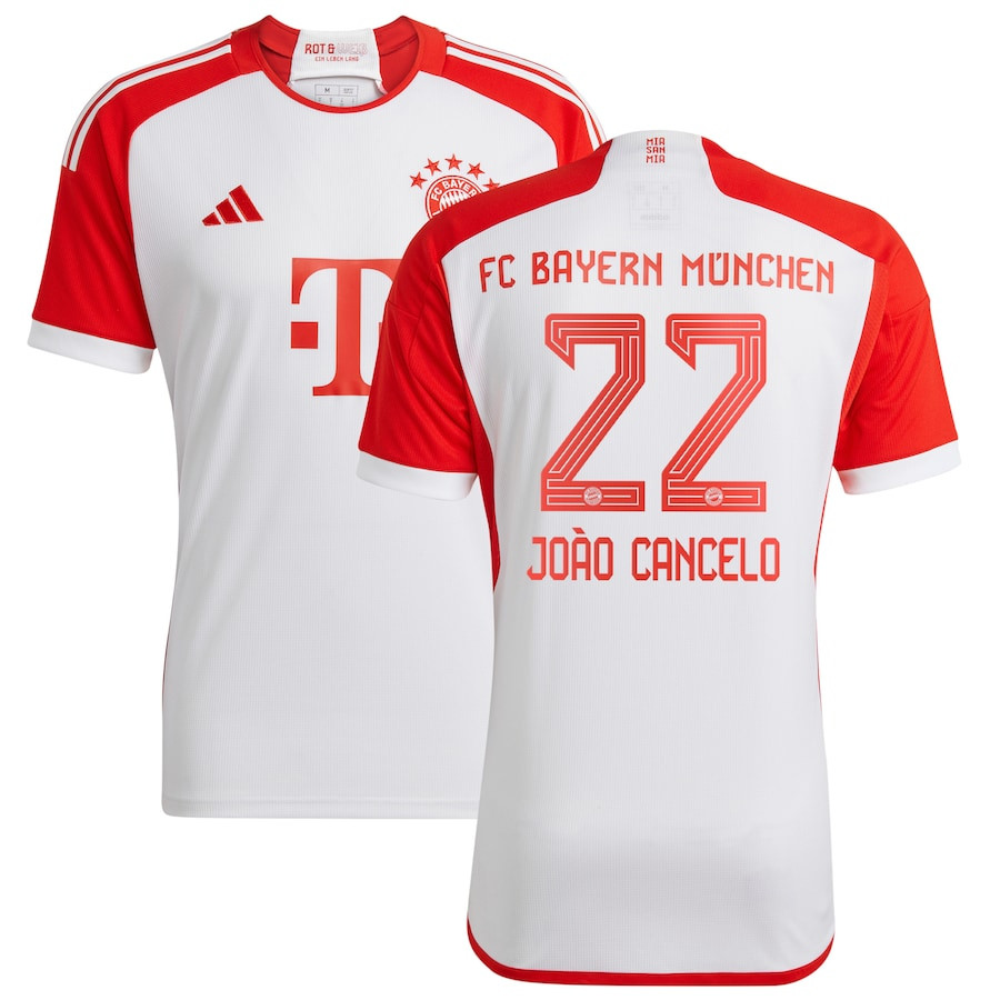 Joo Cancelo 22 Bayern Munich 2023/24 Home Men Jersey – White