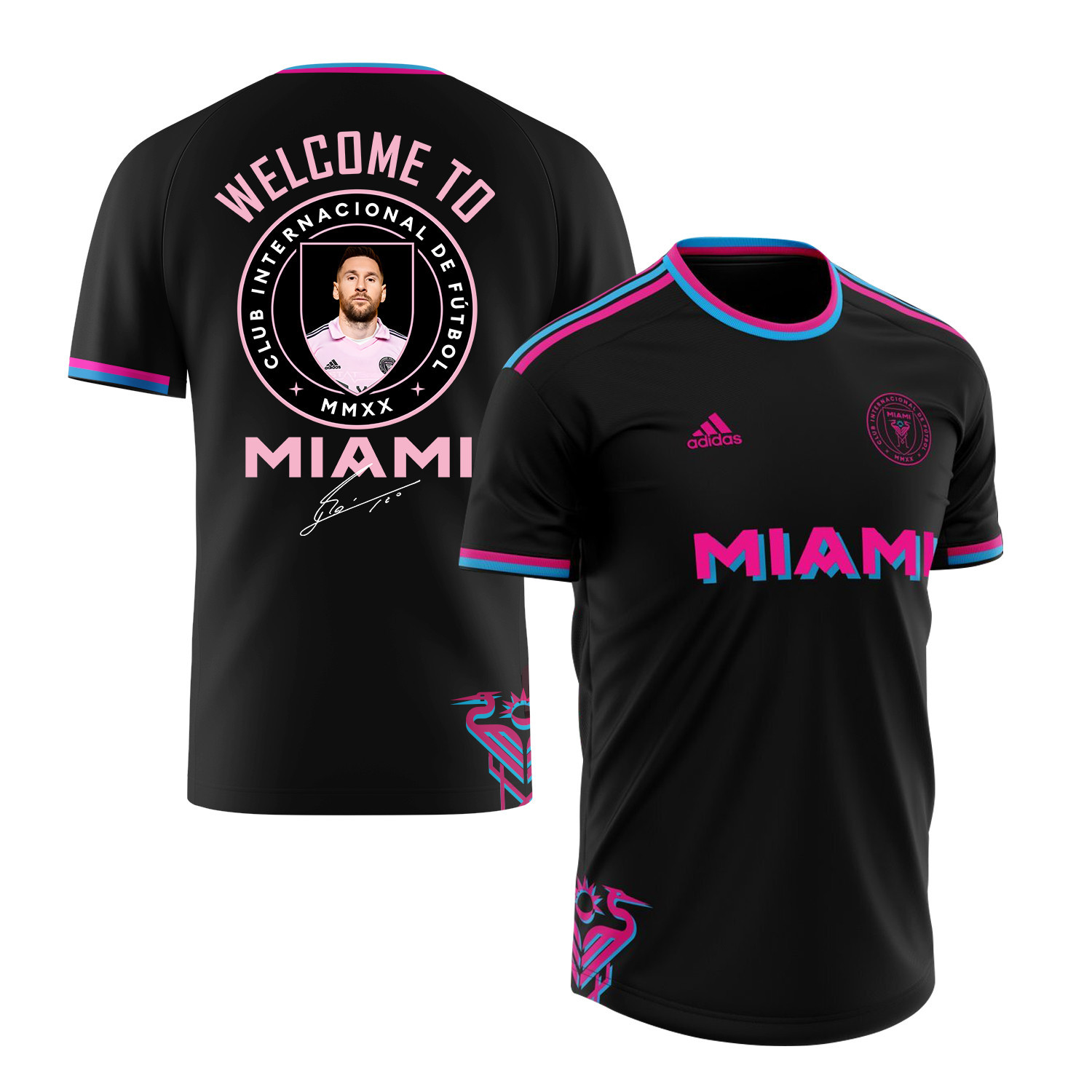 Lionel Messi 10 Inter Miami FC Leads The Way 2023 Men Jersey – Saintetixx Concept, Black