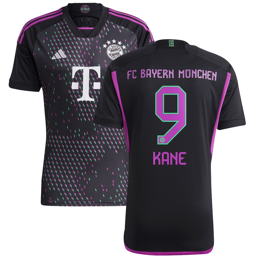 Harry Kane 9 Bayern Munich 2023/24 Away Men Jersey – Black