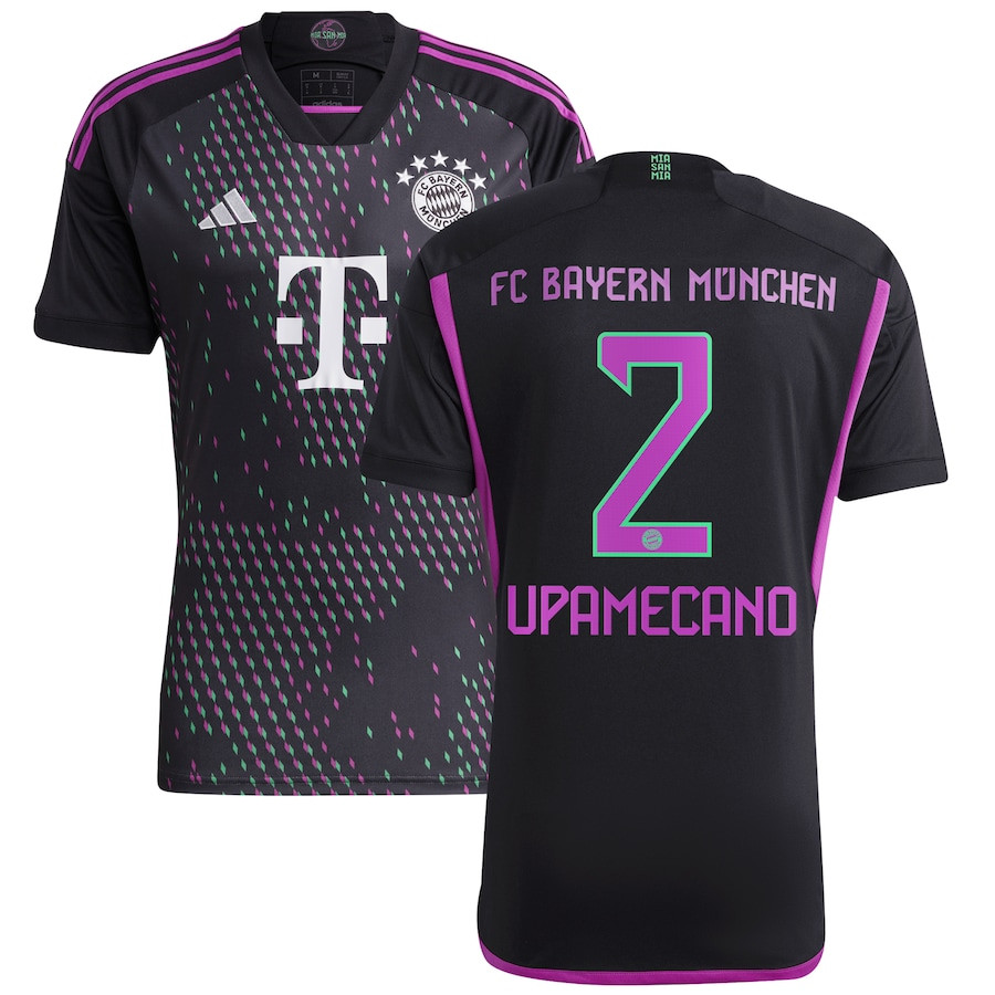 Dayot Upamecano 2 Bayern Munich 2023/24 Away Men Jersey – Black