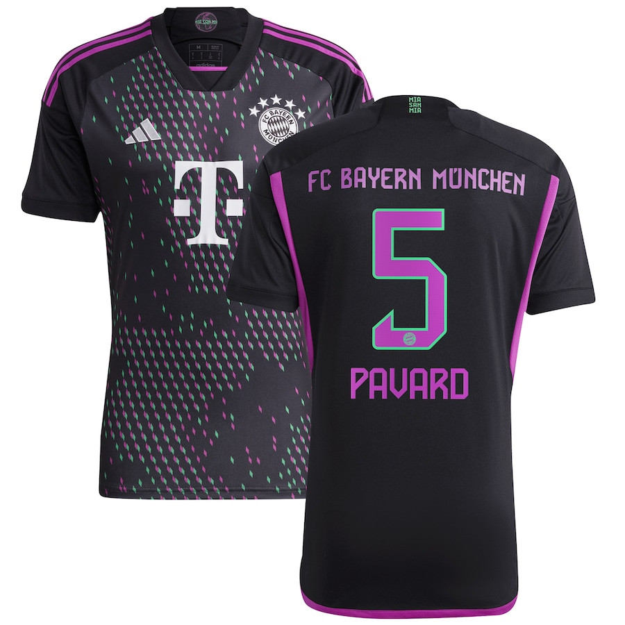 Benjamin Pavard 5 Bayern Munich 2023/24 Away Men Jersey – Black