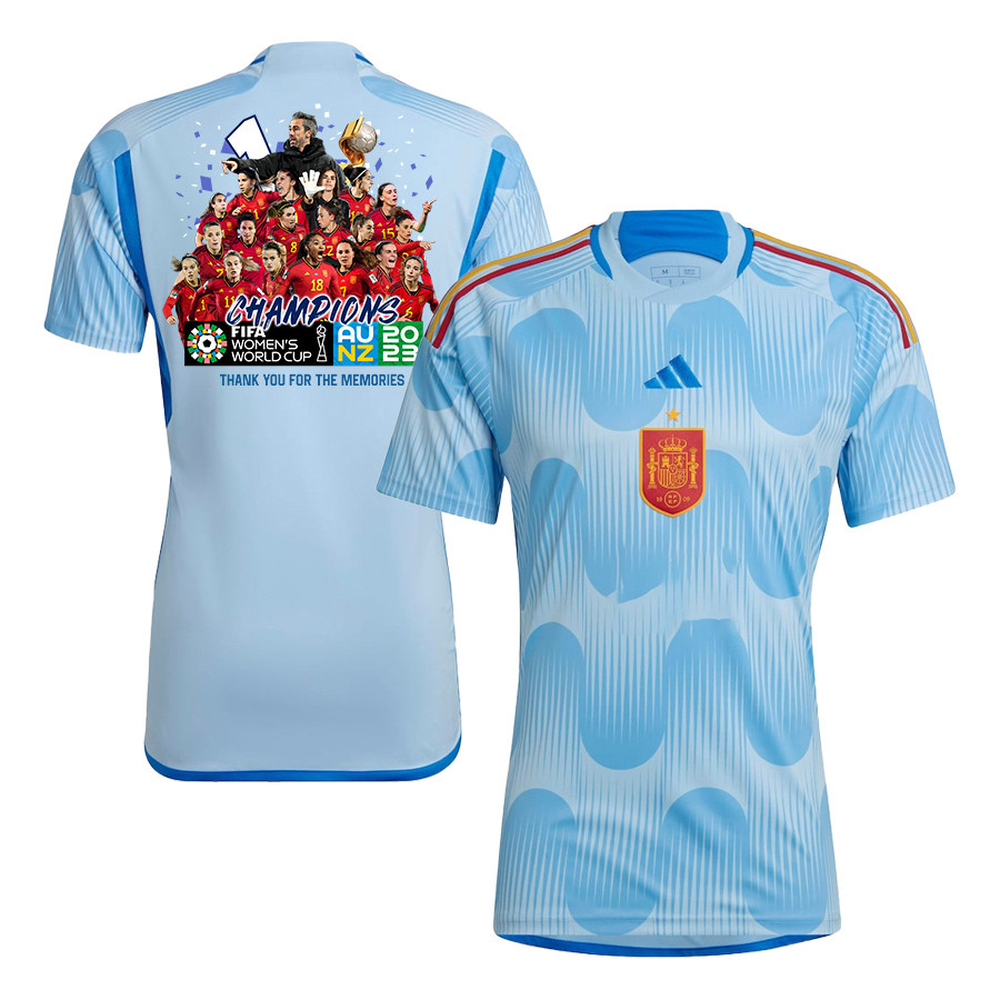 Spain Women's National Team 2023-24 World Cup CHAMPIONS Away WOMEN Jersey – Blue