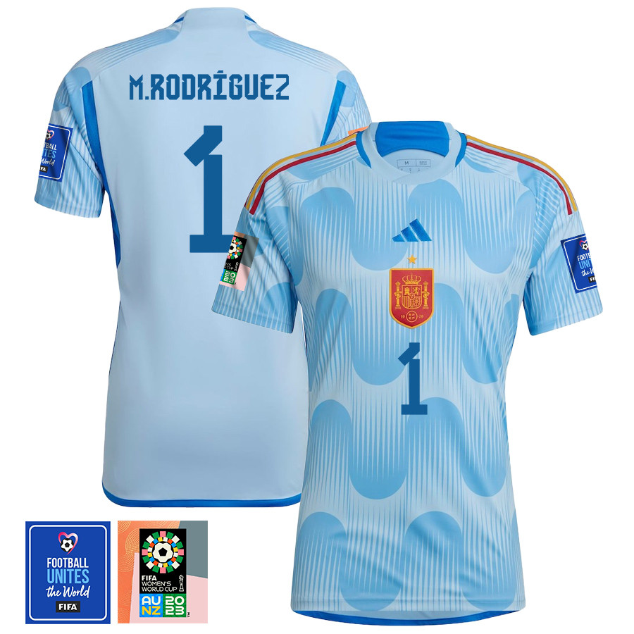 Misa Rodrguez 1 Spain 1 Star FIFA Patch Women's National Team 2023-24 World Cup Away WOMEN Jersey