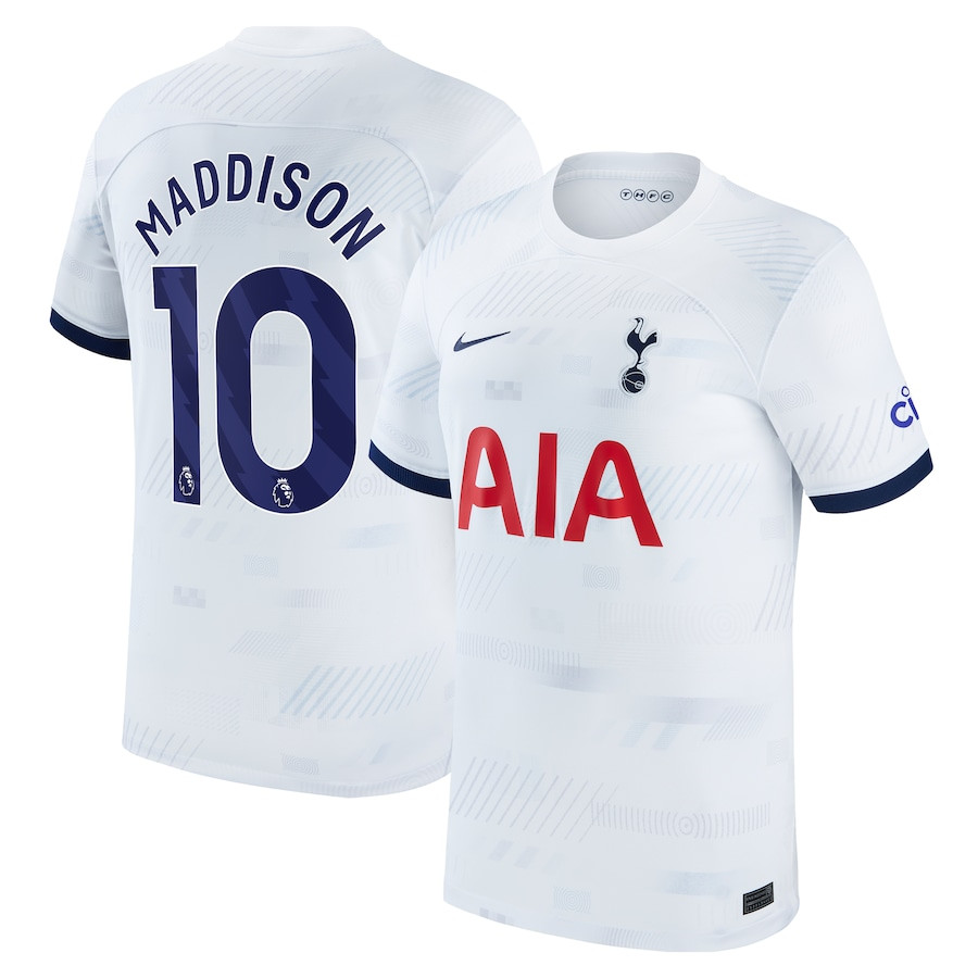 James Maddison 10 Tottenham Hotspur 2023/24 Home Men Jersey – White