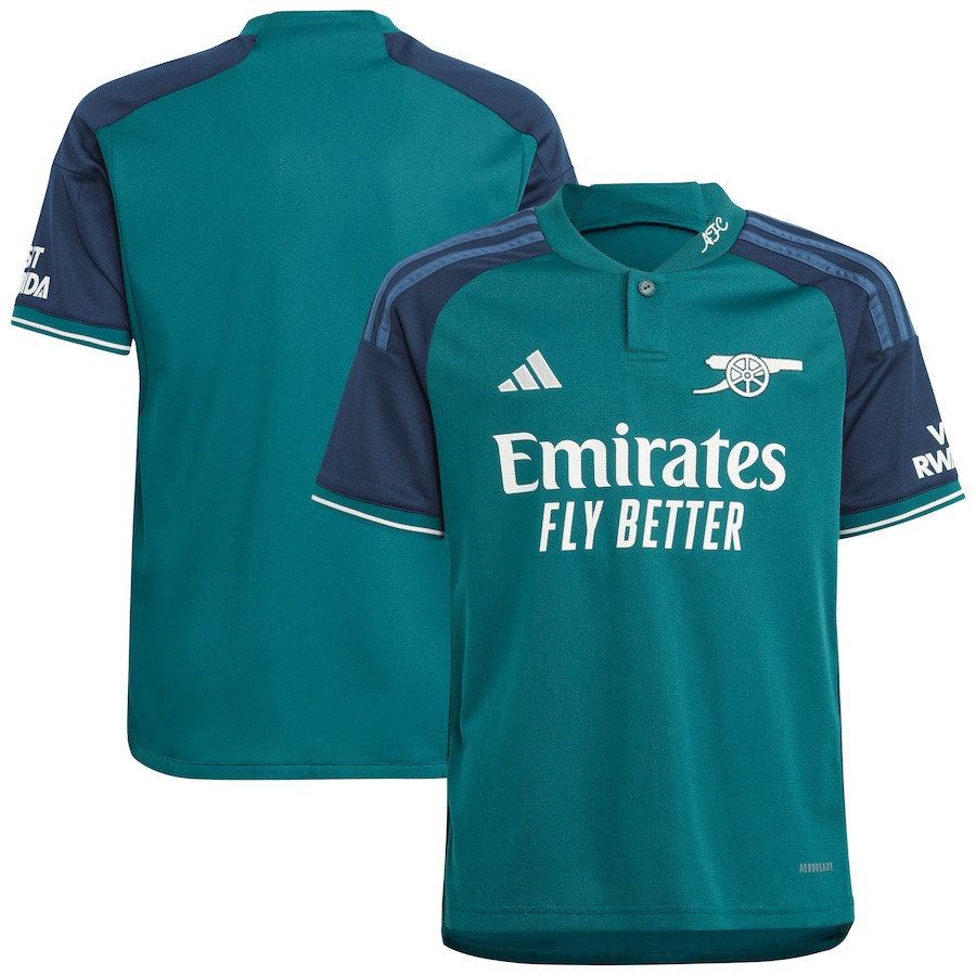 Arsenal 2023/24 Third YOUTH Jersey – Green