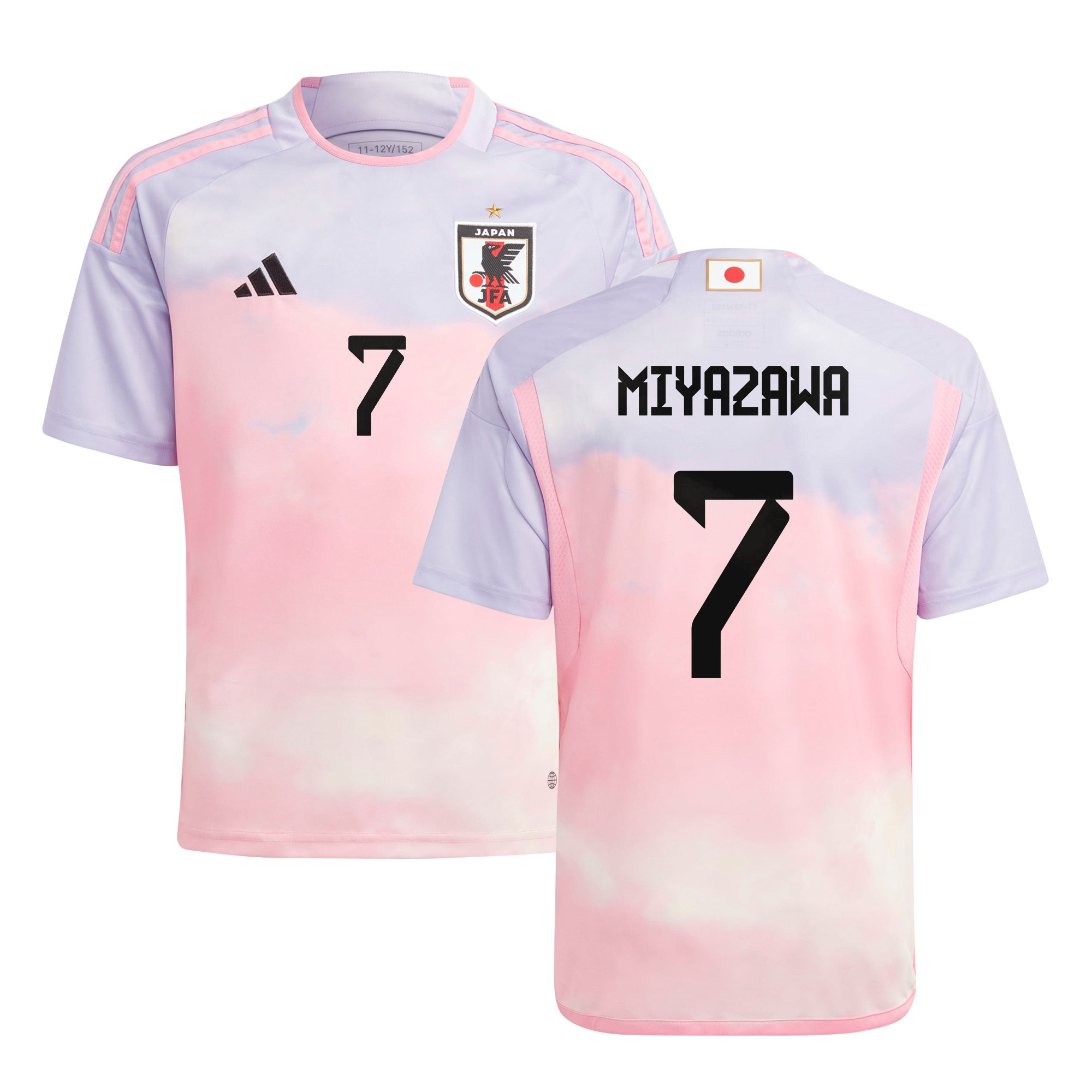 Hinata Miyazawa 7 Japan Women's National Team 2023-24 World Cup Away Jersey, YOUTH