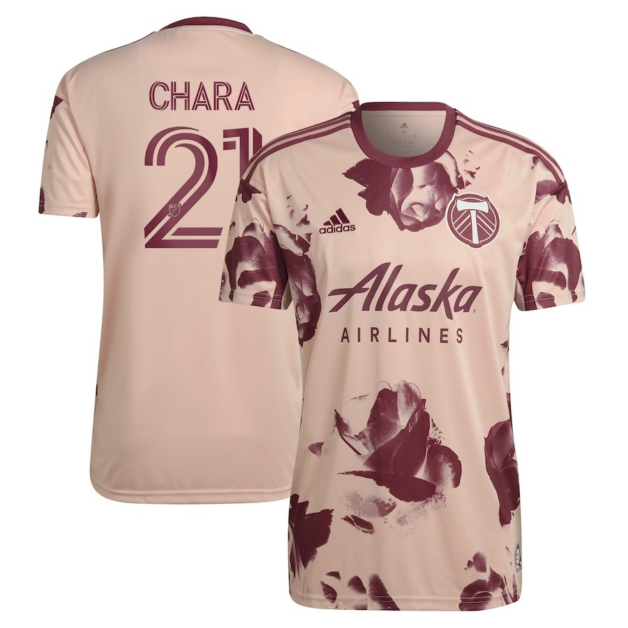 Diego Chara 21 Portland Timbers 2023 Heritage Rose Kit Men Jersey – Pink
