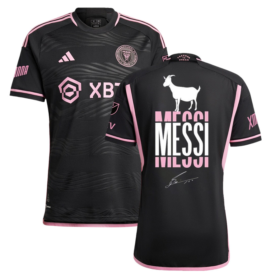 Lionel Messi 10 Inter Miami FC 2023 GOAT Men Jersey – Player Version