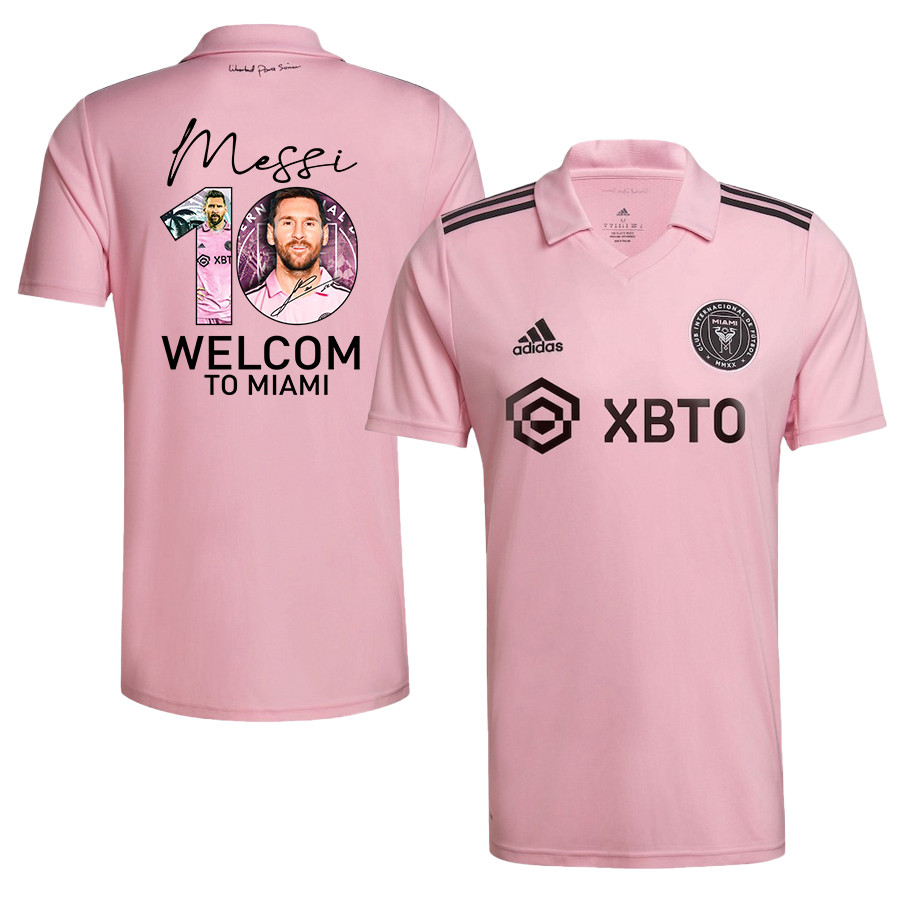 Lionel Messi 10 Welcome to Inter Miami 2023 Pink Men Jersey – Player Version
