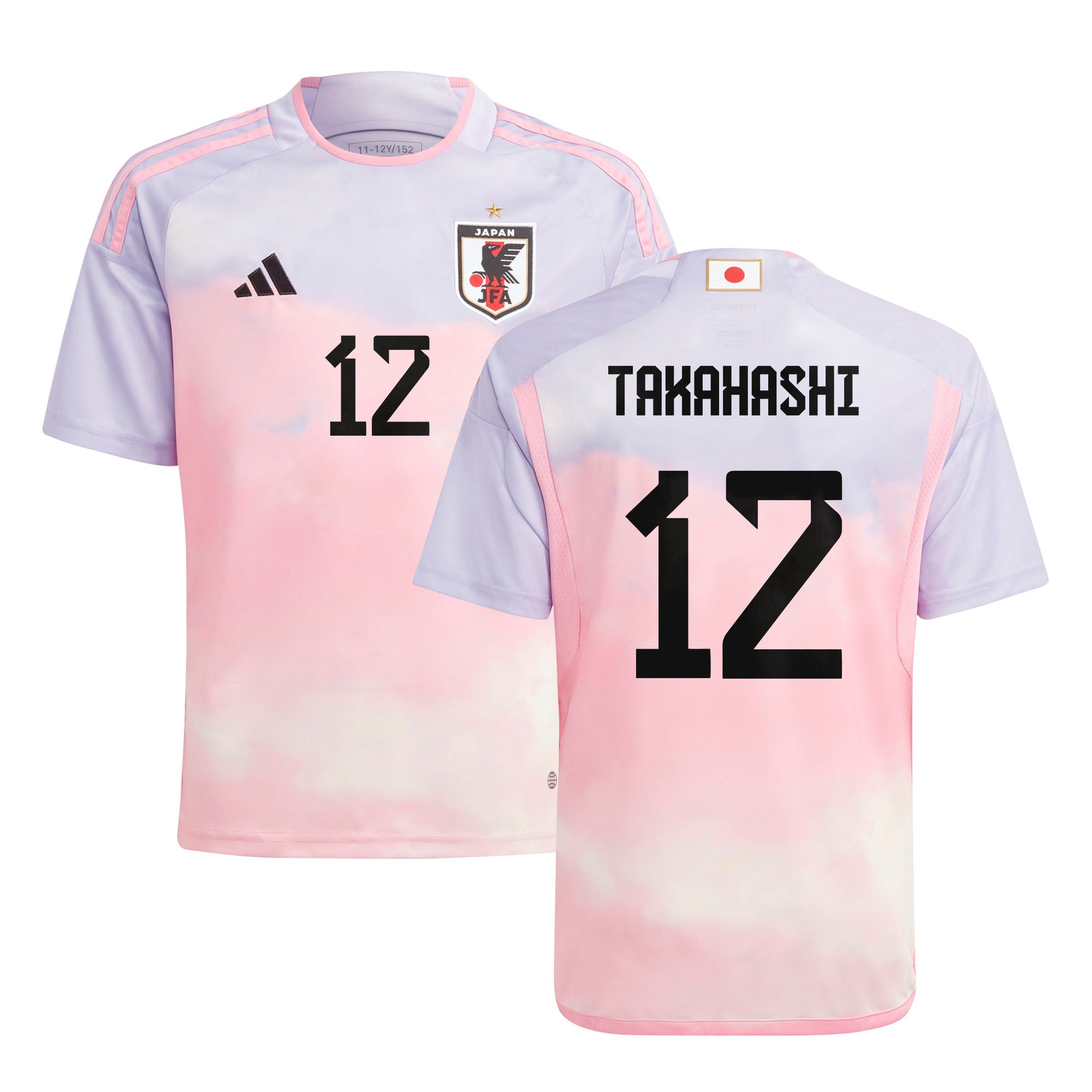 Hana Takahashi 12 Japan Women's National Team 2023-24 World Cup Away Jersey, YOUTH