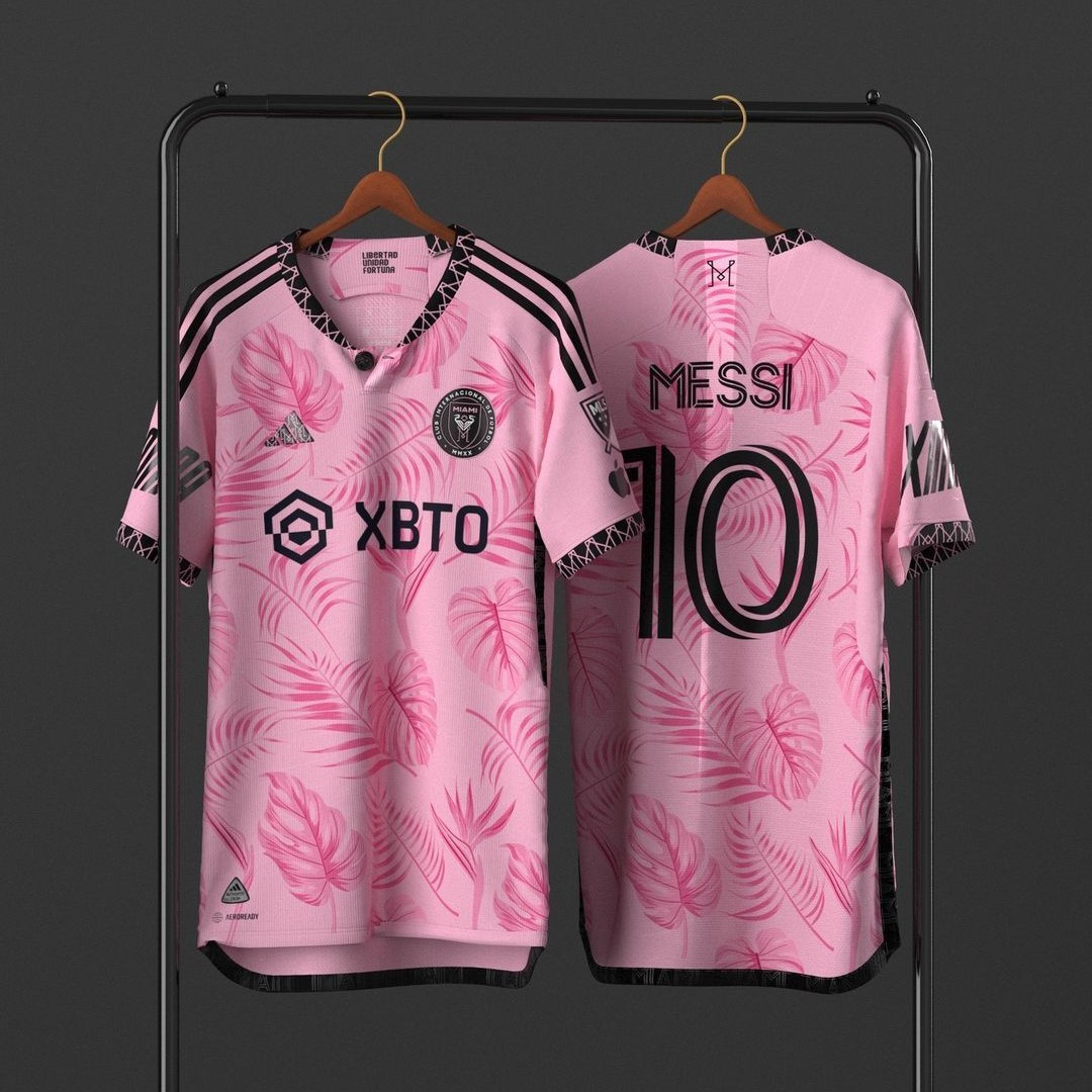 Lionel Messi 10 Inter Miami FC 2023 Tropical Pattern Men Jersey – Pink