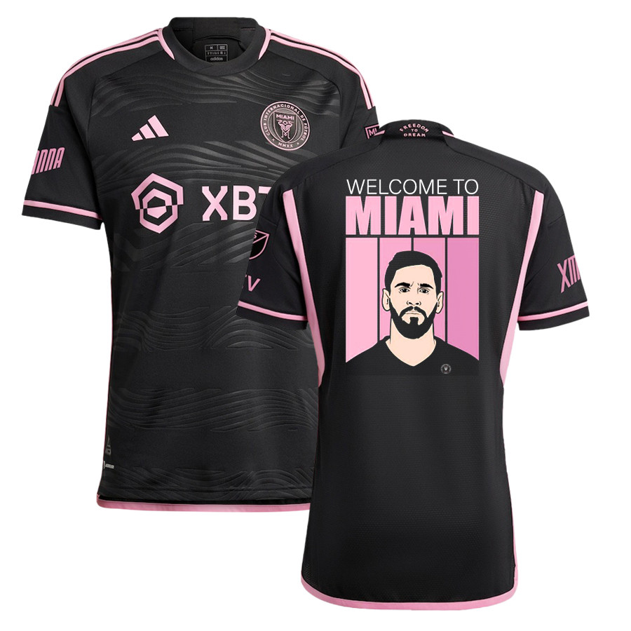 Lionel Messi 10 Inter Miami FC Welcome 2023 Black Men Jersey – Player Version