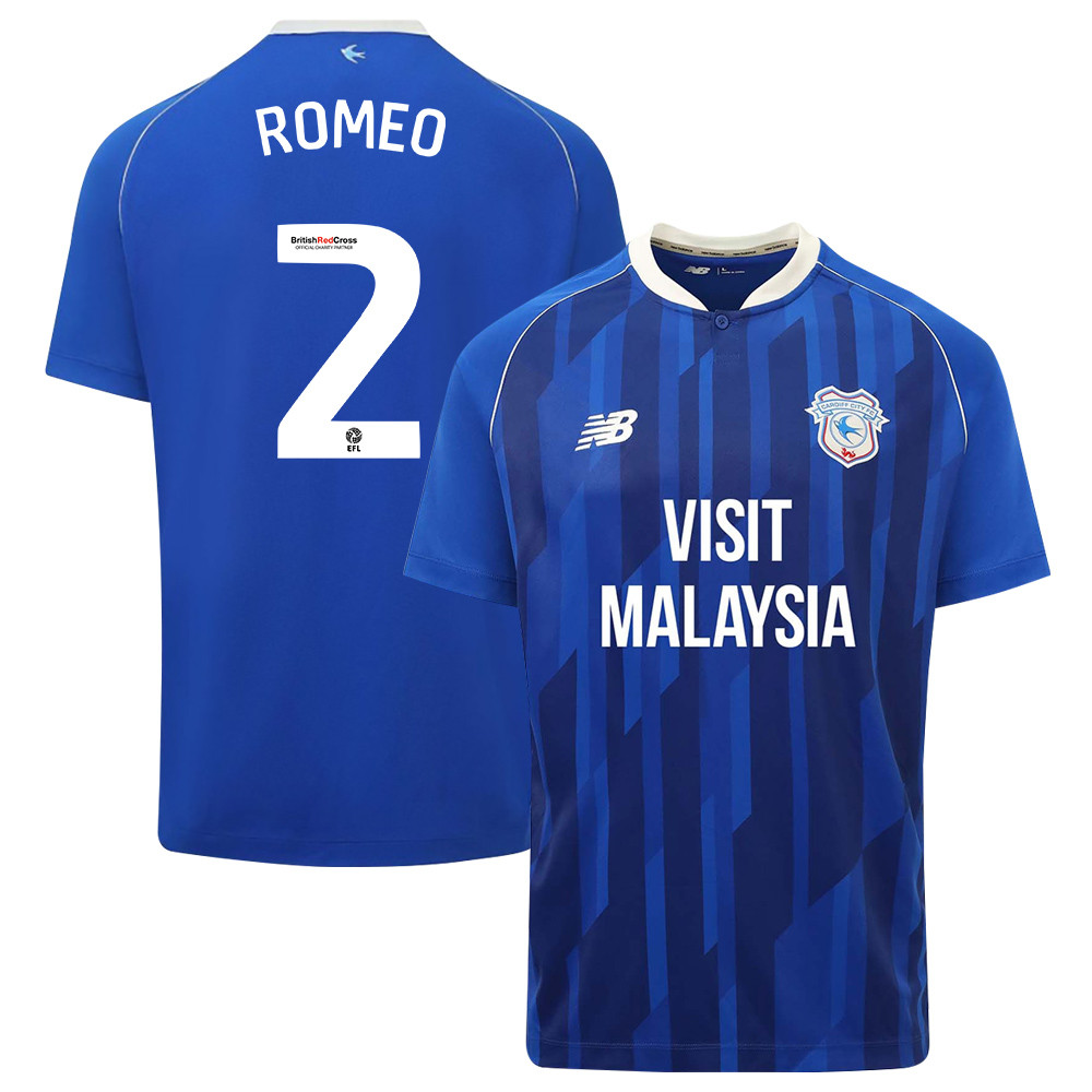 Mahlon Romeo 2 Cardiff City FC 2023-24 Home Men Jersey – Blue