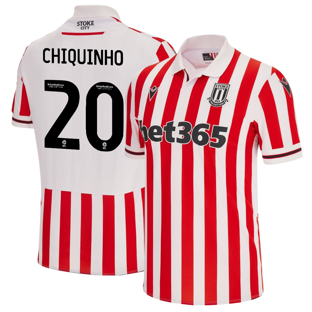 Chiquinho 20 Stoke City FC 2023/24 Home Men Jersey – White Red