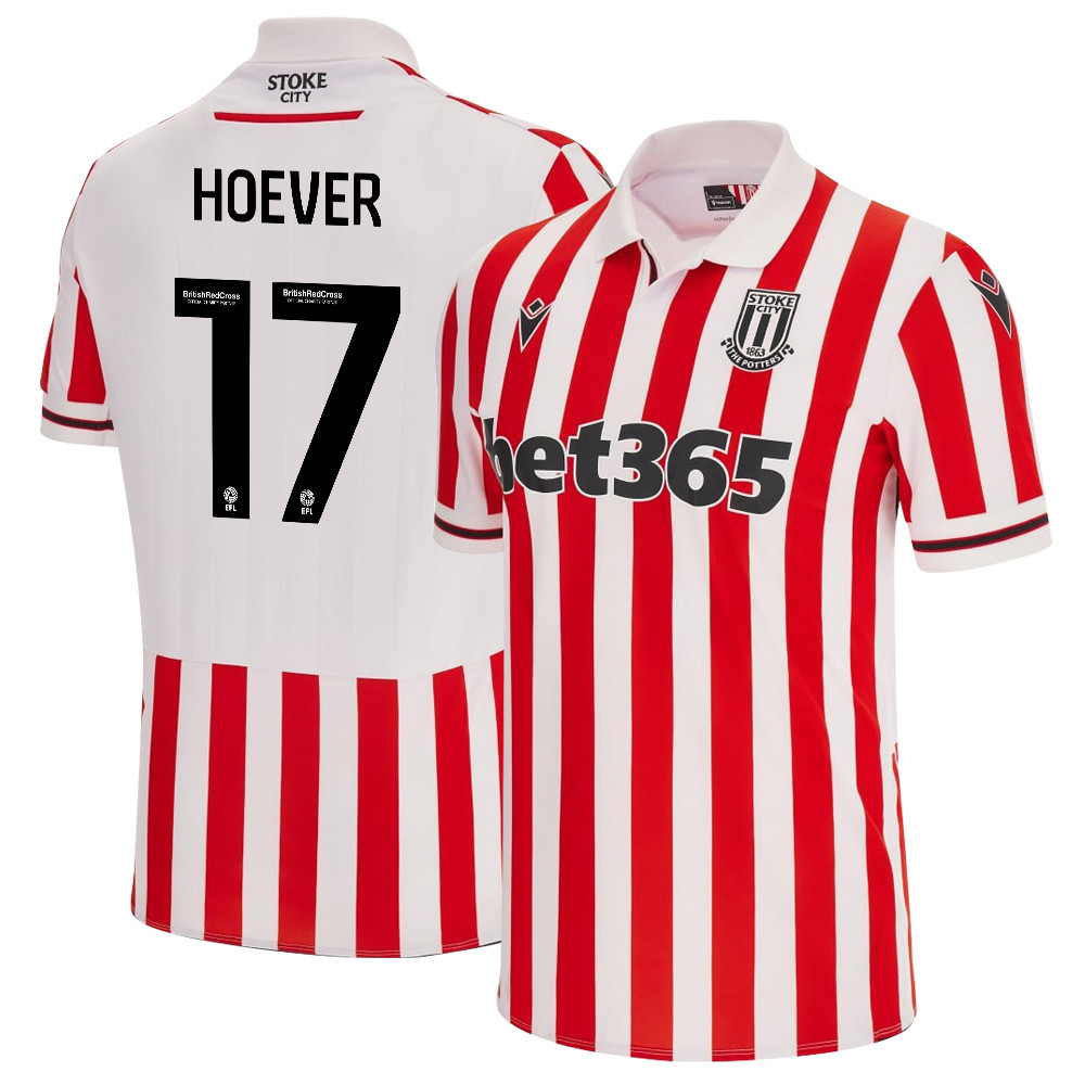 Ki-Jana Hoever 17 Stoke City FC 2023/24 Home Men Jersey – White Red