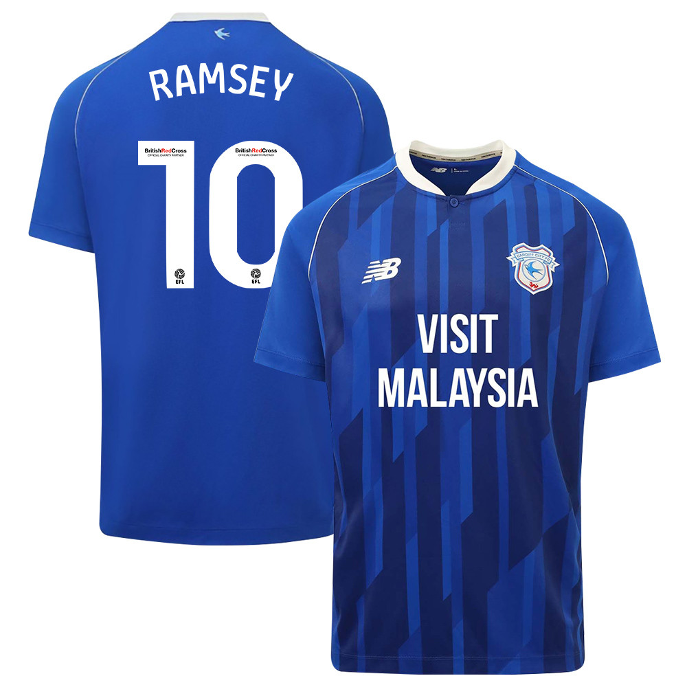 Aaron Ramsey 10 Cardiff City FC 2023-24 Home Men Jersey – Blue