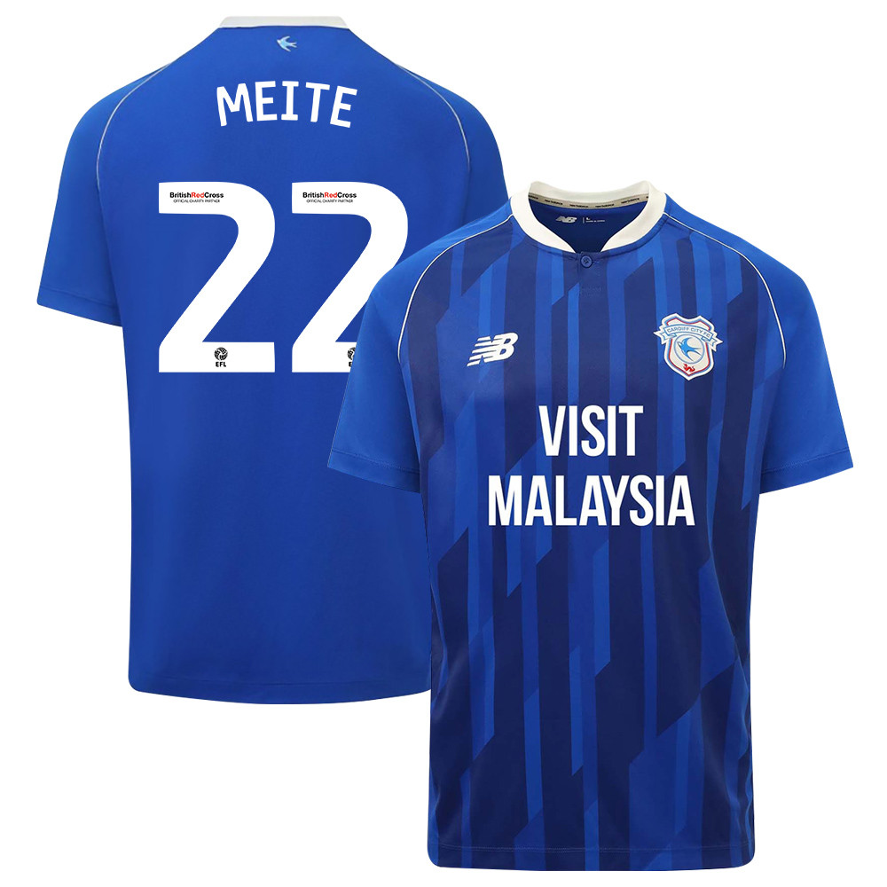 Yakou Meite 22 Cardiff City FC 2023-24 Home Men Jersey – Blue