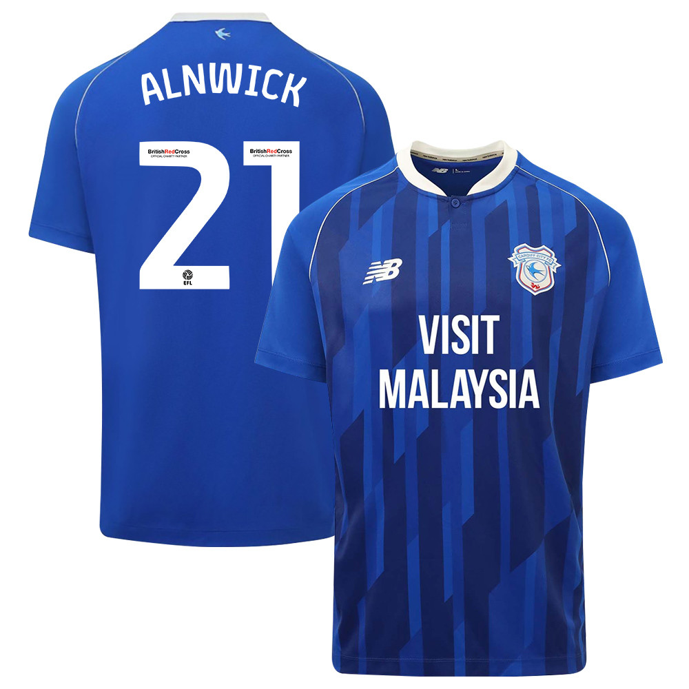 Jak Alnwick 21 Cardiff City FC 2023-24 Home Men Jersey – Blue