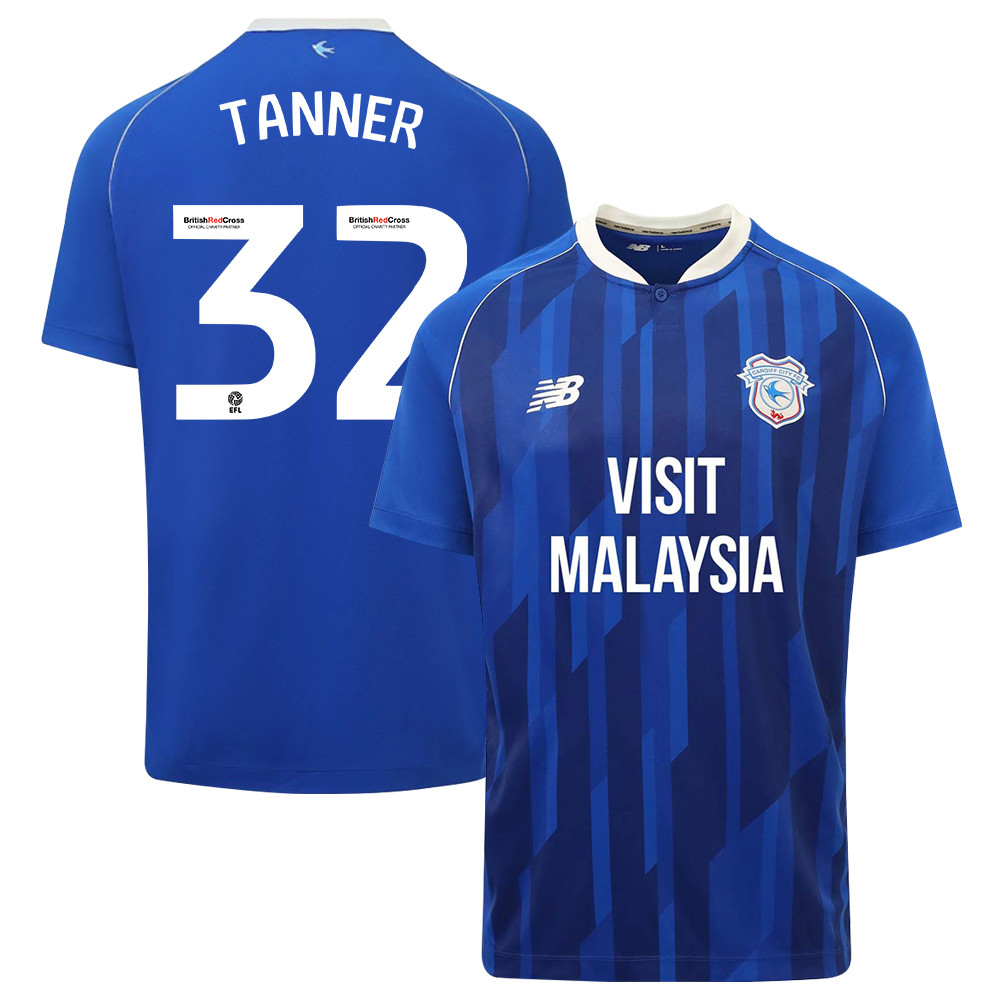 Ollie Tanner 32 Cardiff City FC 2023-24 Home Men Jersey – Blue