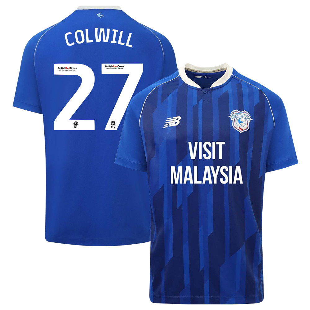 Rubin Colwill 27 Cardiff City FC 2023-24 Home Men Jersey – Blue