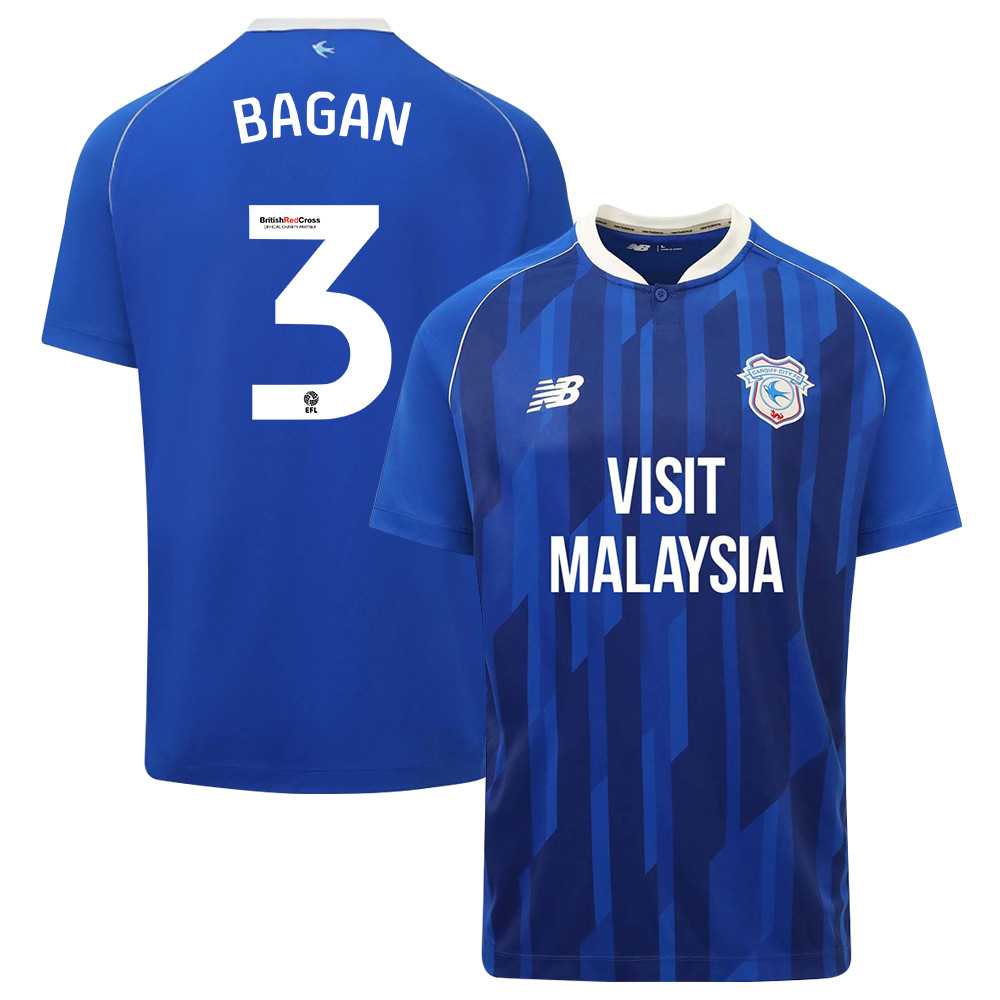 Joel Bagan 3 Cardiff City FC 2023-24 Home Men Jersey – Blue