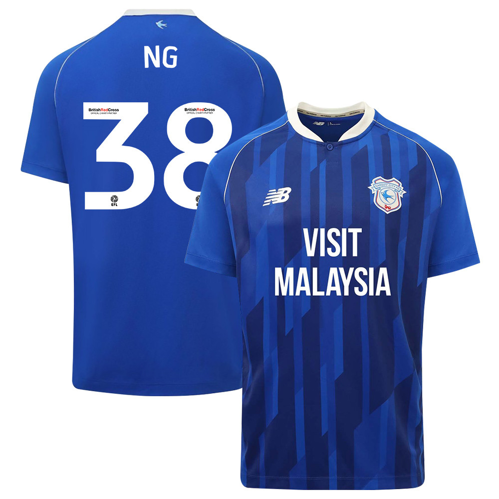 Perry Ng 38 Cardiff City FC 2023-24 Home Men Jersey – Blue