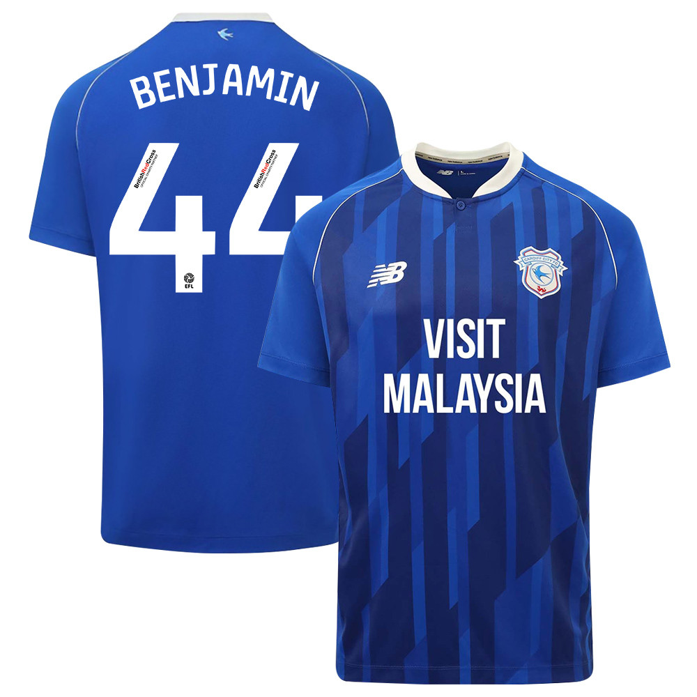Xavier Benjamin 44 Cardiff City FC 2023-24 Home Men Jersey – Blue