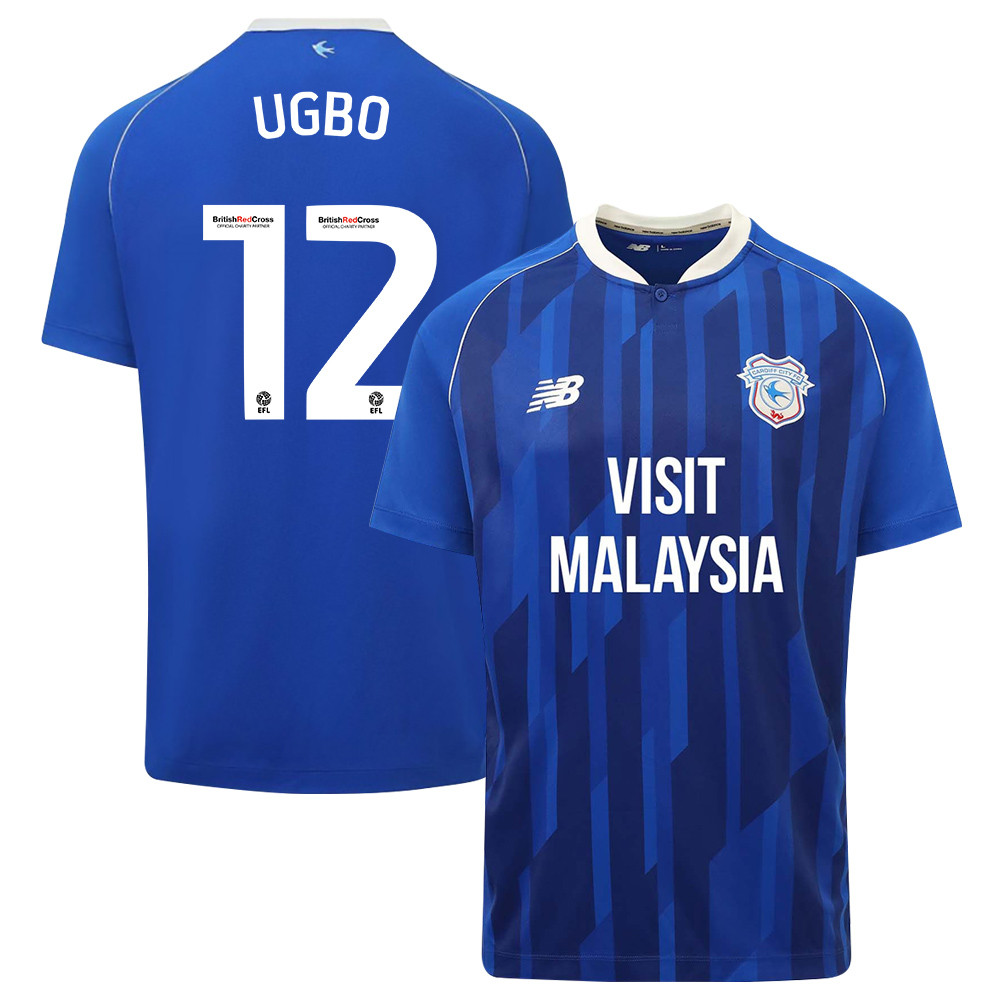 Ik Ugbo 12 Cardiff City FC 2023-24 Home Men Jersey – Blue