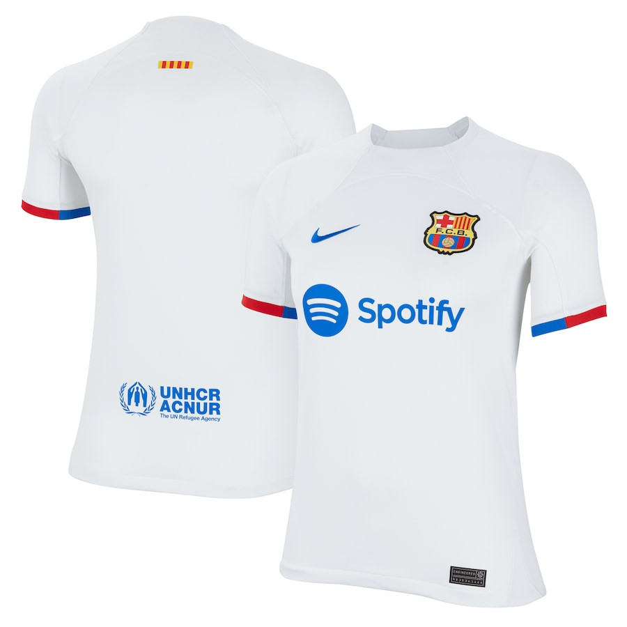 Barcelona 2023/24 Away Youth Jersey – White