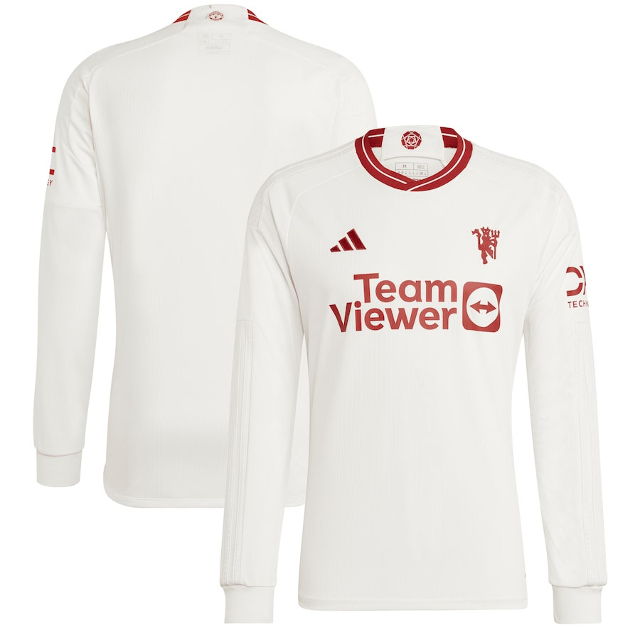 Manchester United 2023/24 Third Long Sleeve Jersey – White