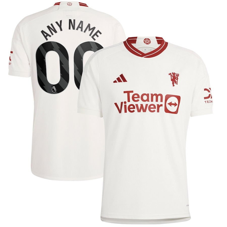Manchester United 2023/24 Third Men Custom Jersey – White