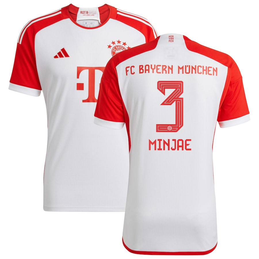 Kim Min-jae 3 Bayern Munich 2023/24 Home Men Jersey – White