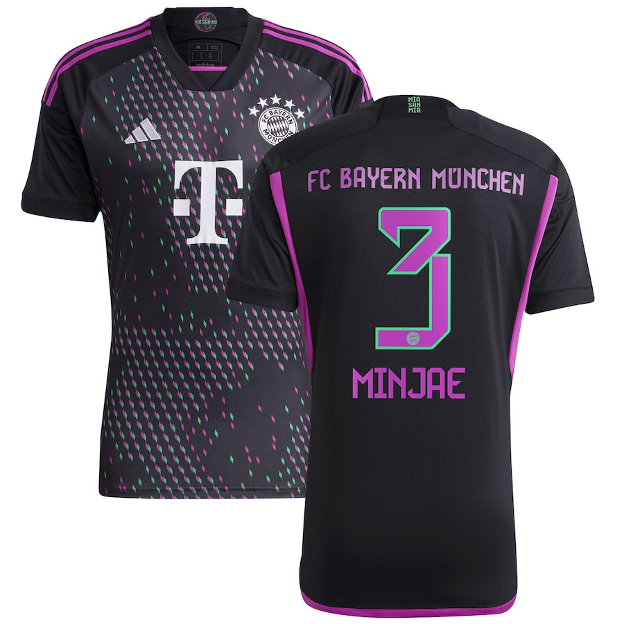 Kim Min-jae 3 Bayern Munich 2023/24 Away Men Jersey – Black