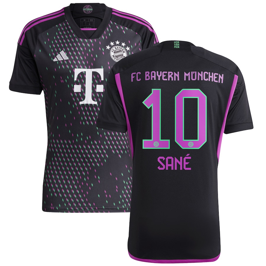 Leroy San 10 Bayern Munich 2023/24 Away Men Jersey – Black