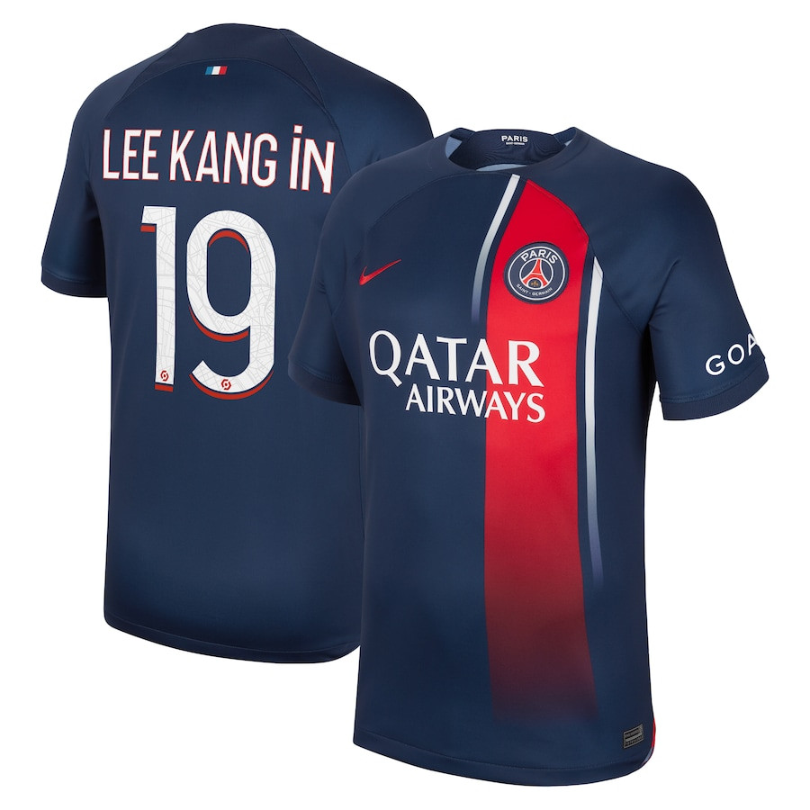 Lee Kang In 19 Paris Saint-Germain 2023/24 Home Men Jersey – Navy