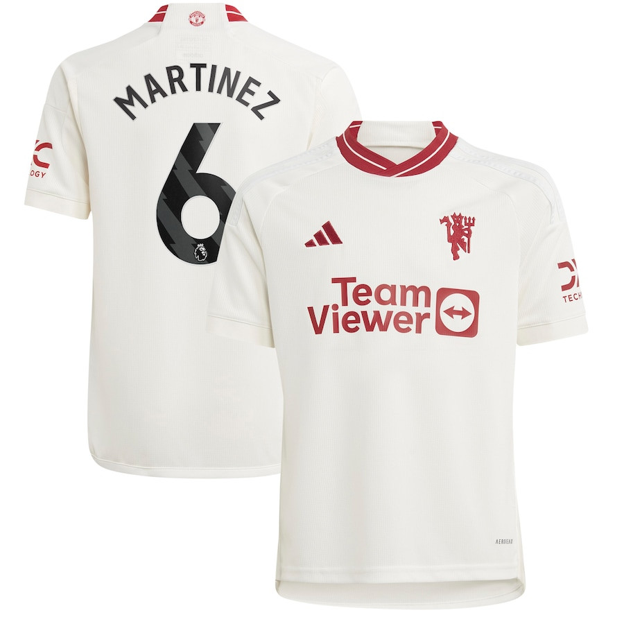 Lisandro Martnez 6 Manchester United Youth 2023/24 Third Player Jersey – White