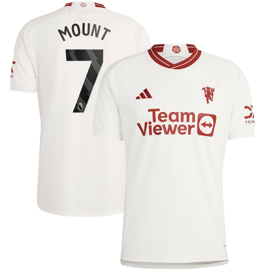 Mason Mount 7 Manchester United 2023/24 Third Men Player Jersey – White