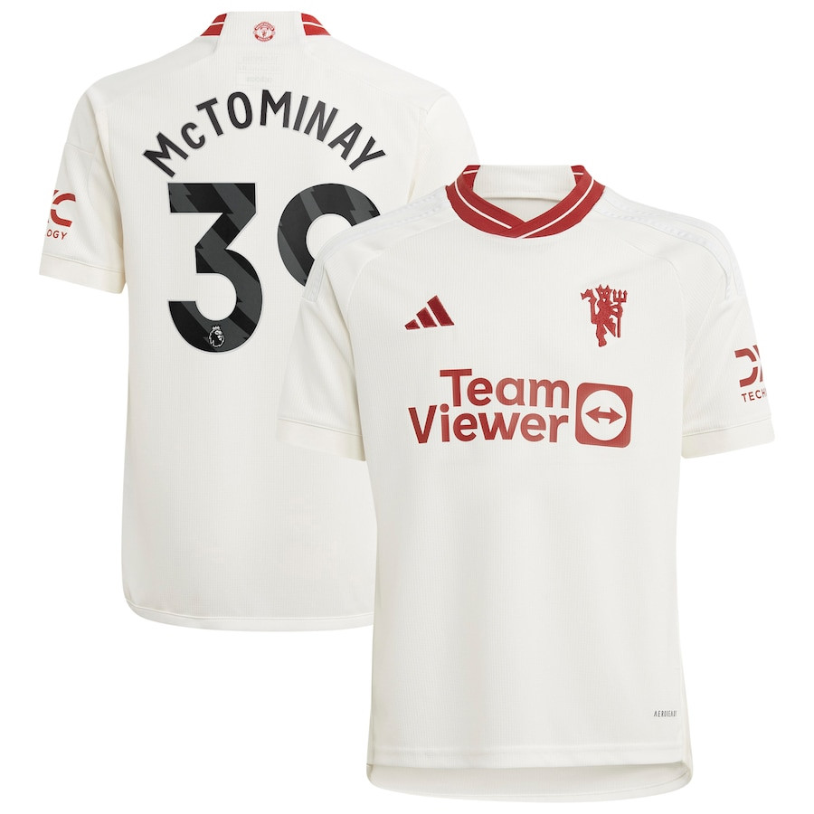 Scott McTominay 39 Manchester United Youth 2023/24 Third Player Jersey – White