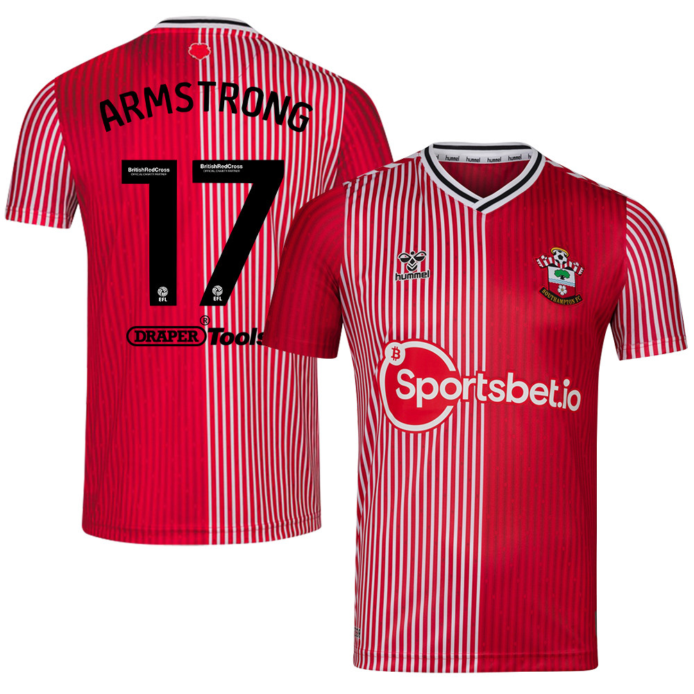 Stuart Armstrong 17 Southampton FC 2023/24 Home Men Jersey – Red