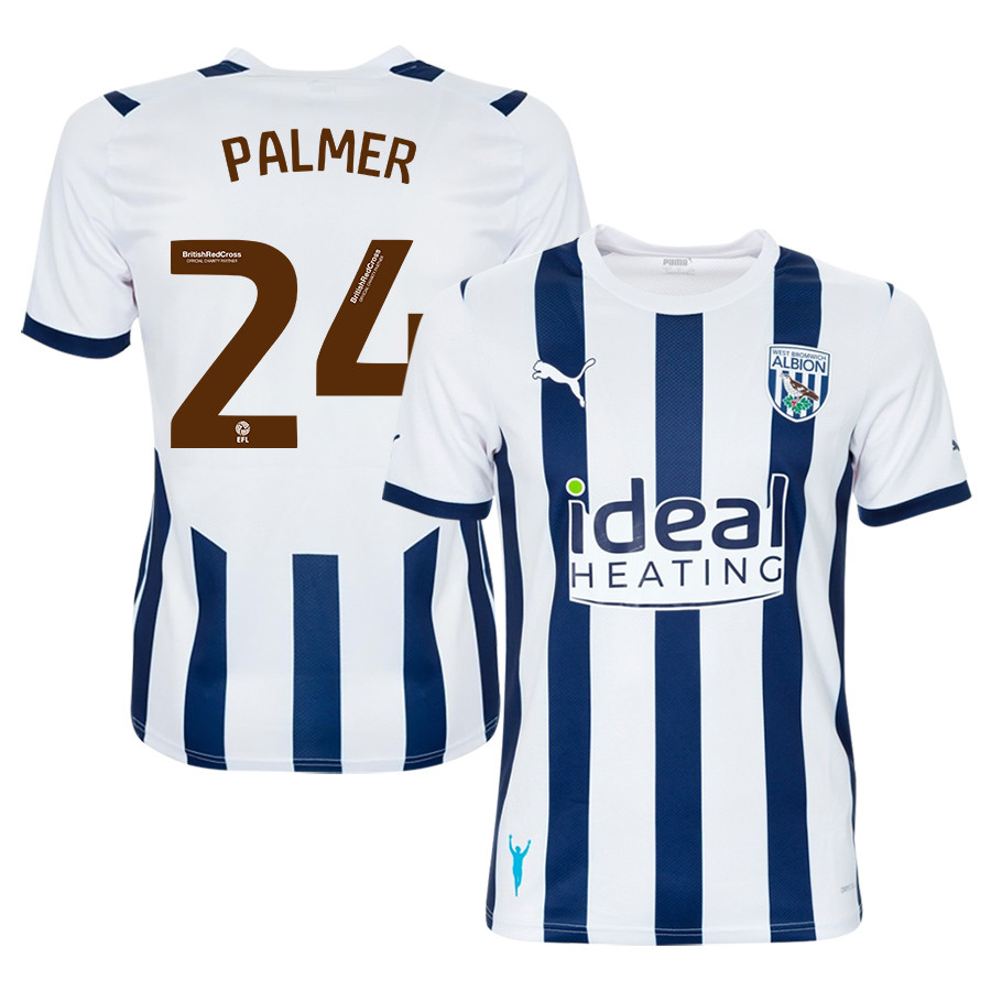 Alex Palmer 24 West Bromwich Albion FC 2023/24 Home Men Jersey – White