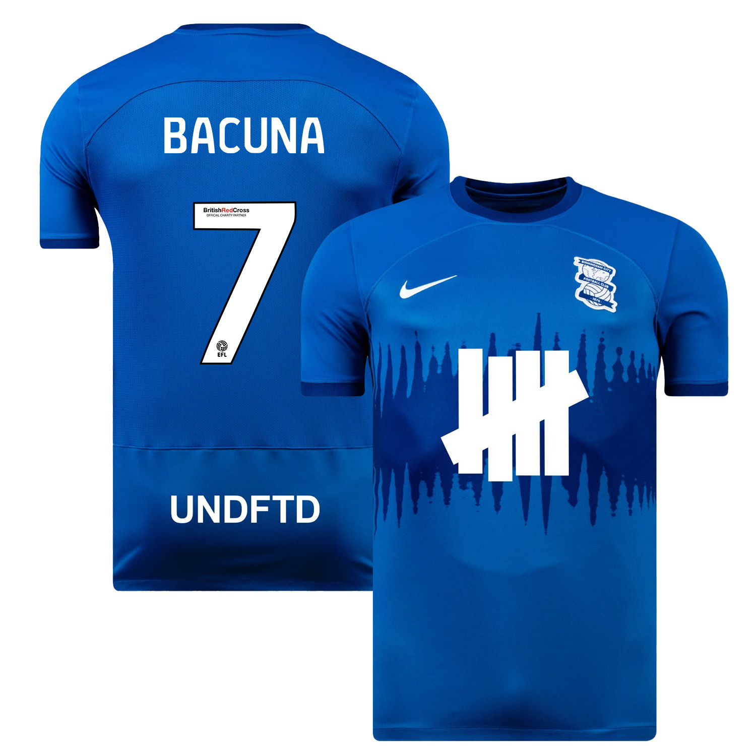 Juninho Bacuna 7 Birmingham City 2023/24 Home Men Jersey – Blue