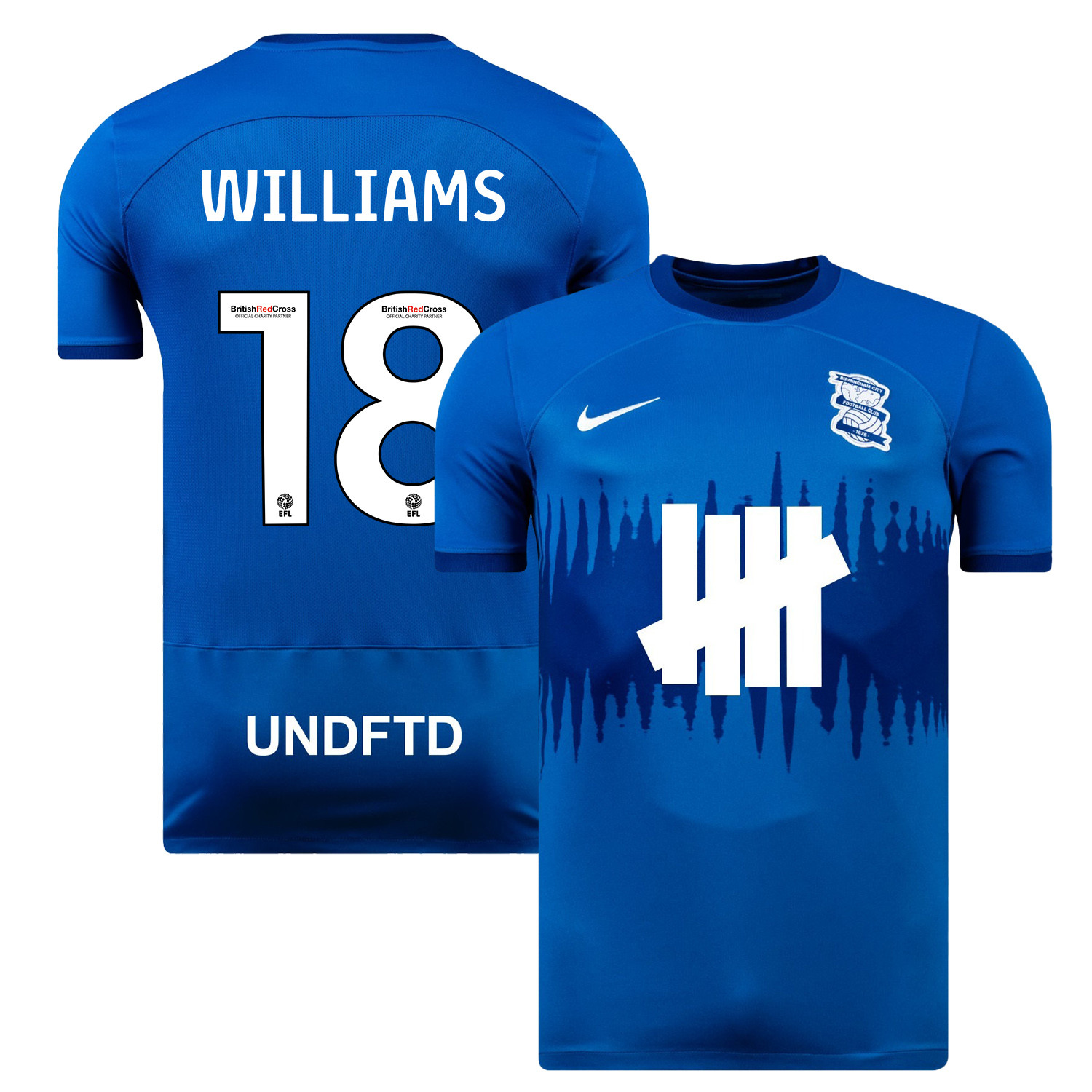 Josh Williams 18 Birmingham City 2023/24 Home Men Jersey – Blue